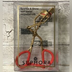 Sephora Sparkle and Shine Eyelash Curler in Sparkle Gold and Pink